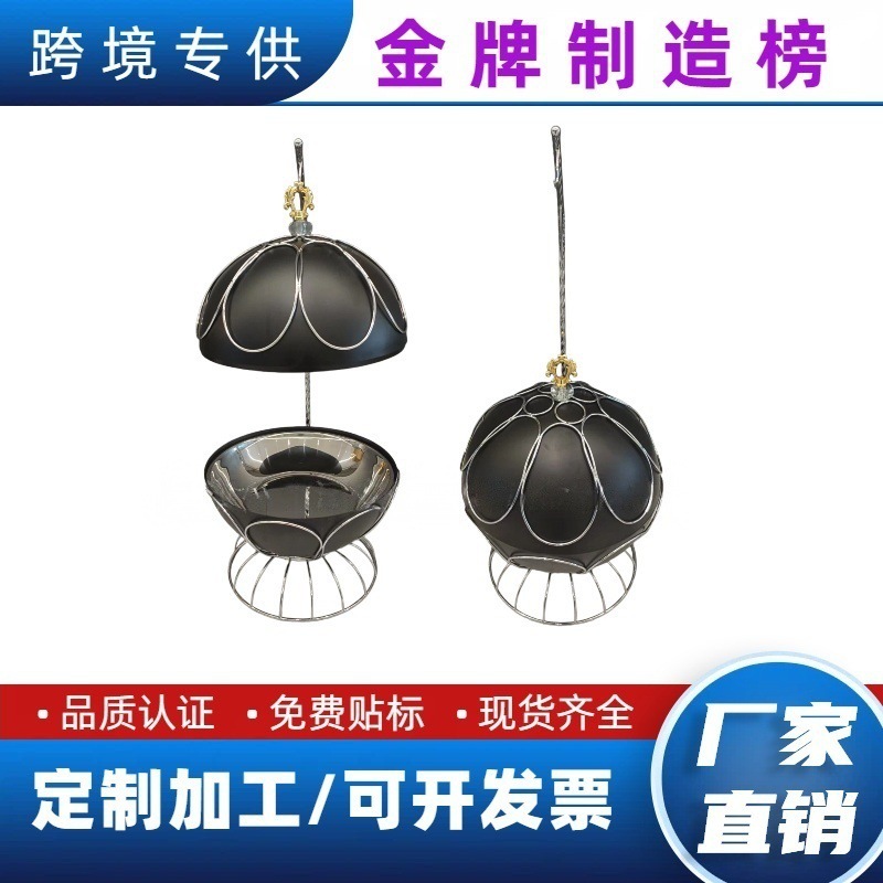 Cross-border stainless steel buffet stove, globe-style warming stove, hanging lid stove, hotel restaurant light luxury self-service hot pot stove