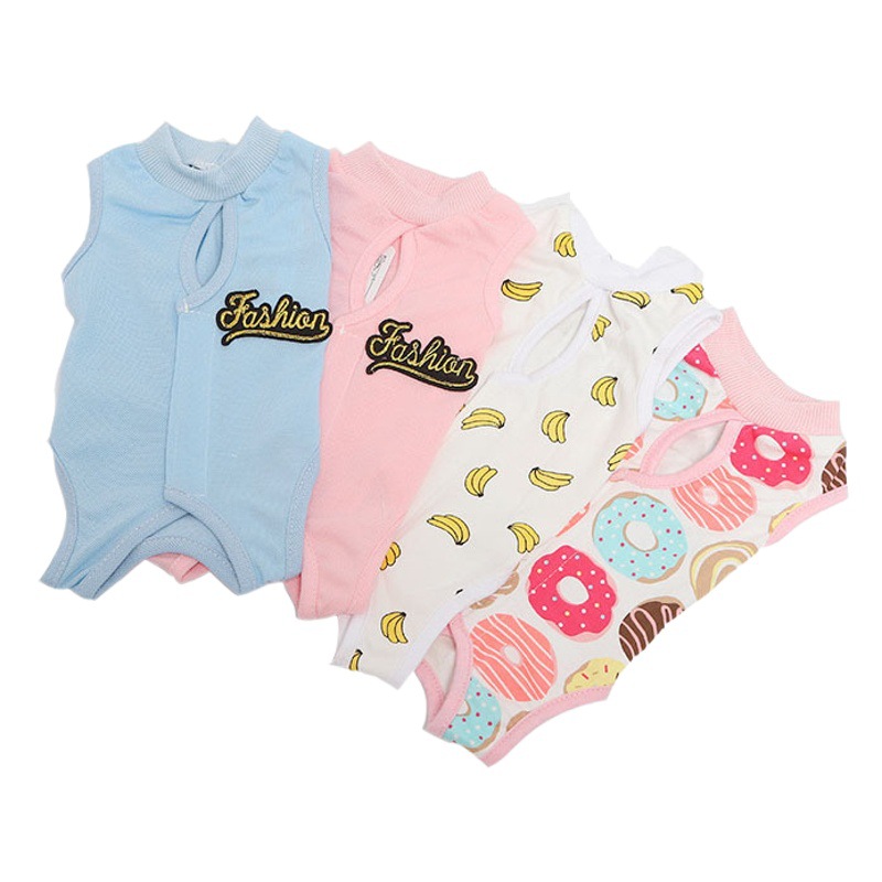 Traje de recuperación para gatos con velcro para gatas después de la castración, ropa postquirúrgica anti-lamido, pantalones fisiológicos transpirables para mascotas.