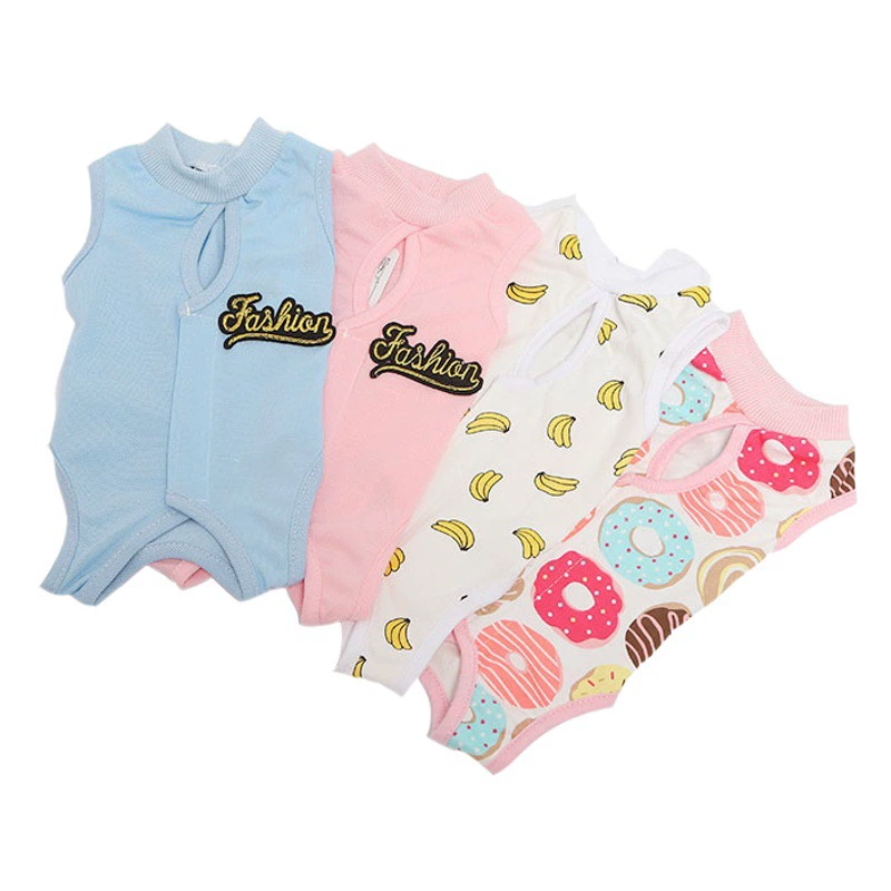 Тонкий защитный костюм для кошек с липучками для кастрации/стерилизации, послеоперационная одежда против вылизывания, дышащие физиологические штаны для животных.