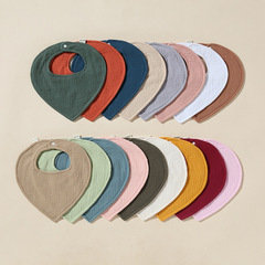 Baby saliva towel soft bib baby anti-vomiting rice bag saliva bag pure cotton gauze newborn bib small square towel