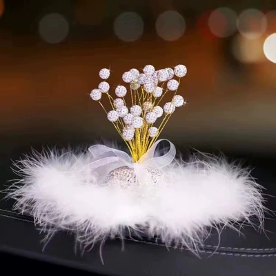 aromatherapy starry car accessories: Other Automotive Interior Supplies - ab-white-camellia-wool-pad