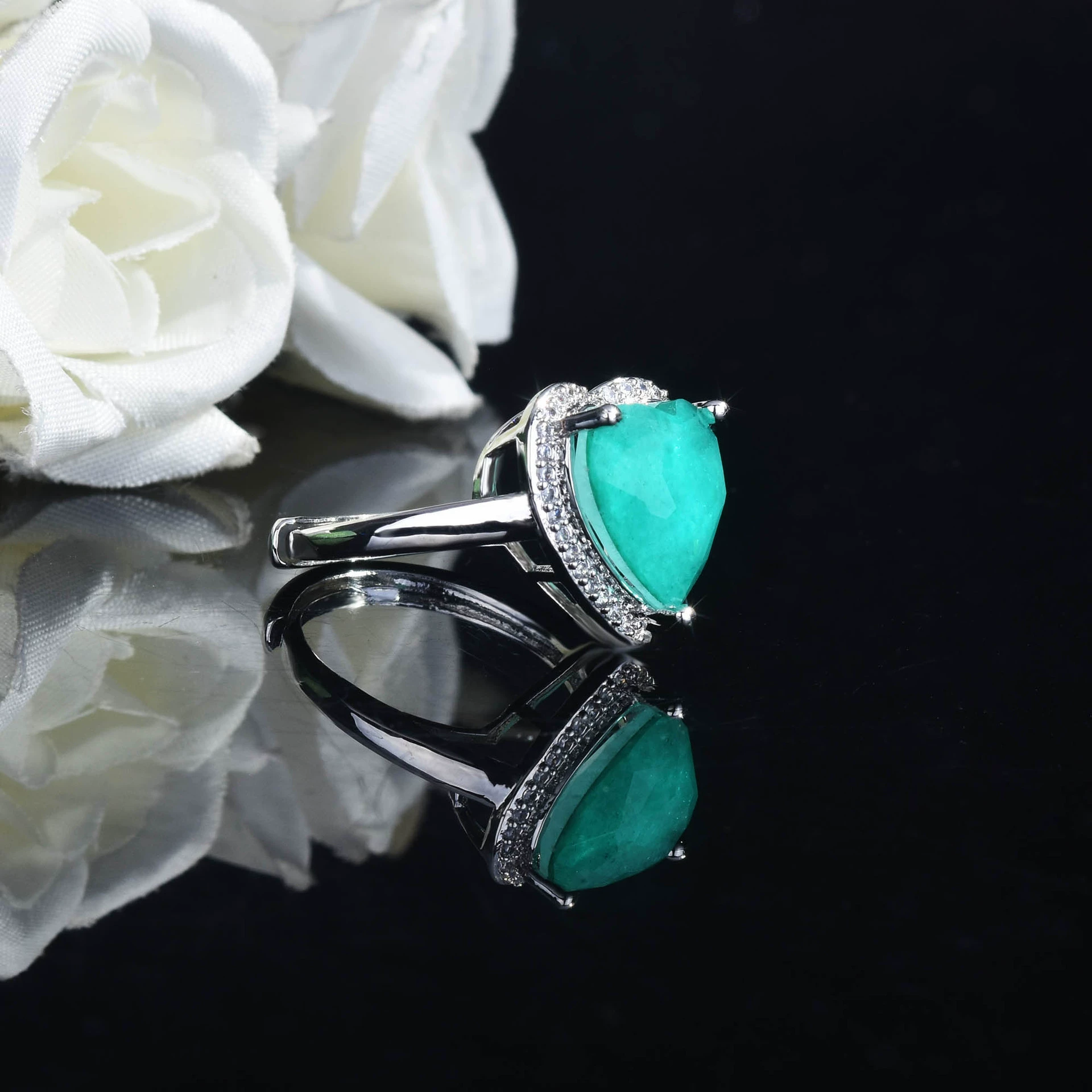 Jewelry, organic accessory, set, ring heart shaped, pendant, necklace, chain, wholesale