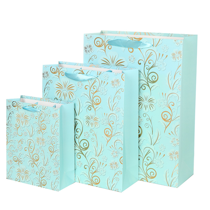 高颜值女神节烫金系列礼品袋配丝带糖果包装袋服装收纳袋手提袋