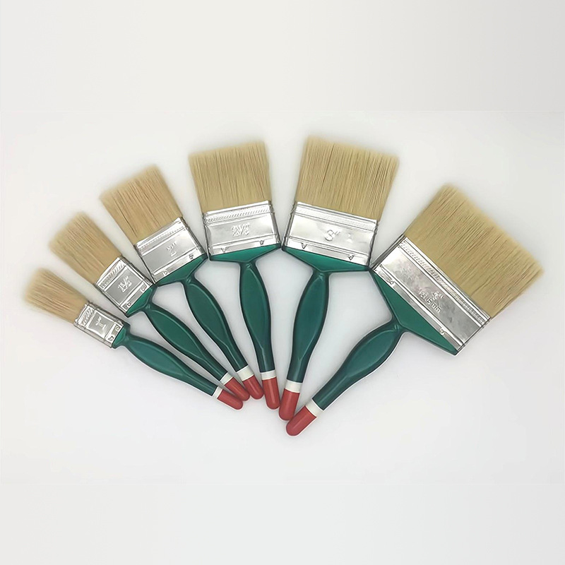 白鬃塑柄油漆刷塑柄猪鬃油漆刷家用毛刷猪毛扫居家清洁除尘扫套装