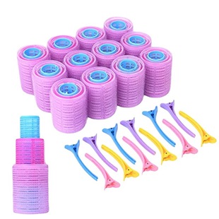 Spot Europe and the United States do not need to heat the big curling iron hair roller set bangs curling iron self-adhesive three-layer hair roller