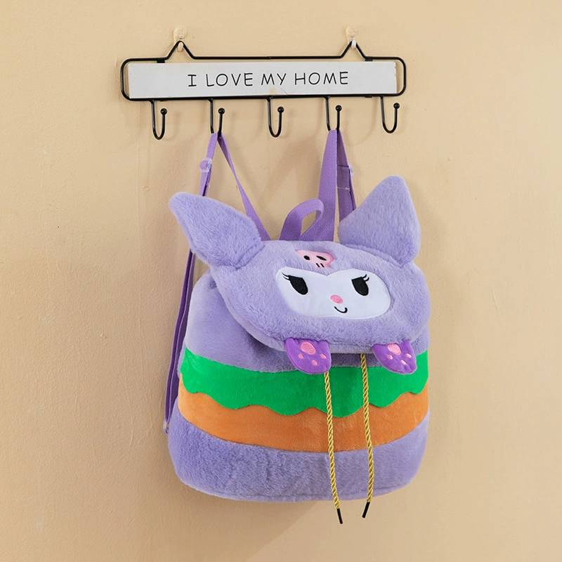 Cartoon Backpack, Plush Cute Bag, Multiple Sizes (32–40 cm) Shoulder/Backpack Style
