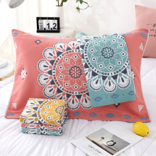 6层纱布枕巾 纯棉一对装防滑大号单人家用加大加宽