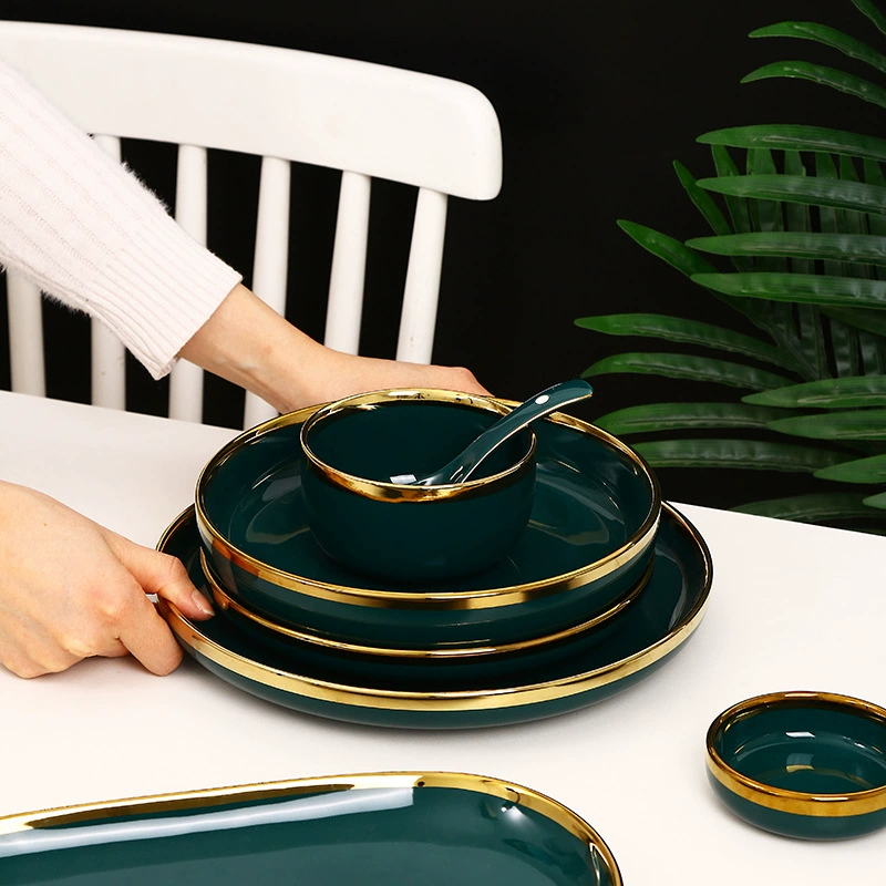Ceramic tableware, set for hotel, light luxury style, Nordic style
