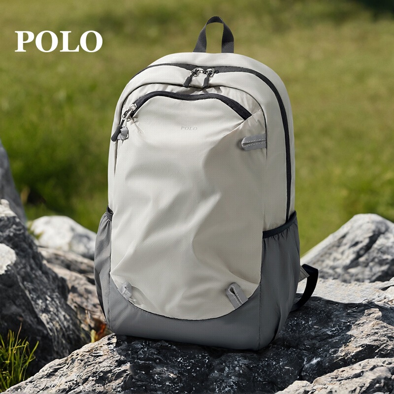 Polo Backpack for Men and Women Large Capacity Leisure Travel Backpack Junior High School Student School Bag Computer Bag
