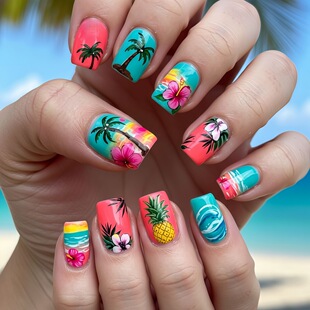 ���՟Ꭷ�����ײ��}�c�ؙ����ָ�׿ɲ�Press On Nails����TC-43
