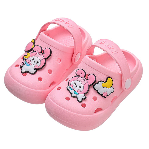  Summer Slippers for Girls and Boys Non-Slip Baotou Soft Bottom Baby Children's Crocs Baby Sandal Slippers Wholesale