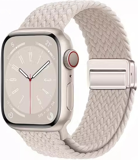 Apple iwatchS9876 時計ストラップ織り磁気バックル時計ストラップ ApplewatchS10 男性と女性の通気性に適しています。|undefined