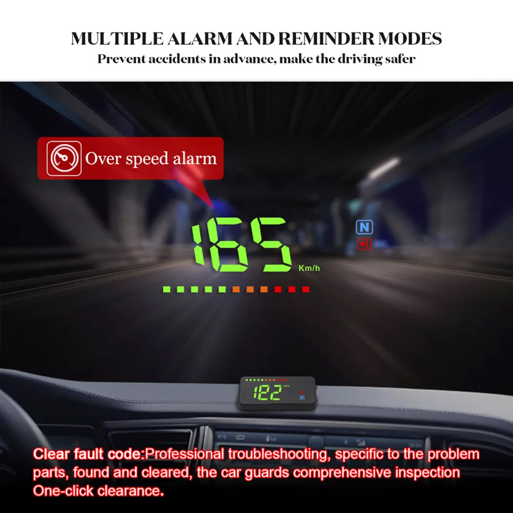 A2 3.5inch Gps Car Hud Head-Up Display Car Head-Up Display Speedometer Projector