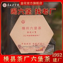 广西横县茶厂正宗10年陈年特级六堡茶黑茶茶叶撤县立市纪念砖360g