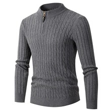 X 58595 Half Zip Knit Sweater �����ᘿ��� �羳�������R