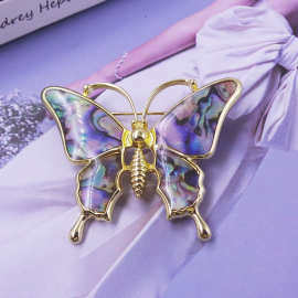 复古珐琅彩中古蝴蝶胸针甜美流行胸扣