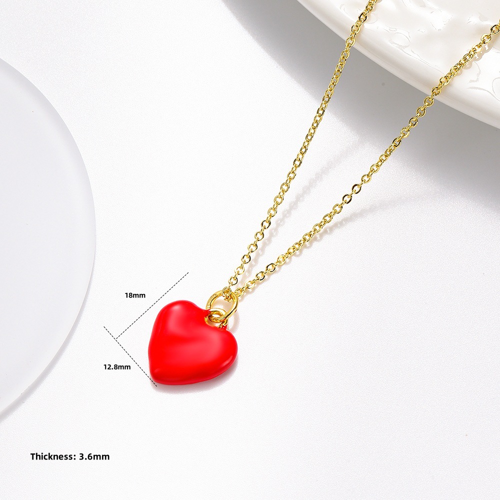 Bijoux En Gros Rétro Style Simple Star Forme De Cœur Noeud D'Arc Le Cuivre Pendentif Chaîne De Câble display picture 14