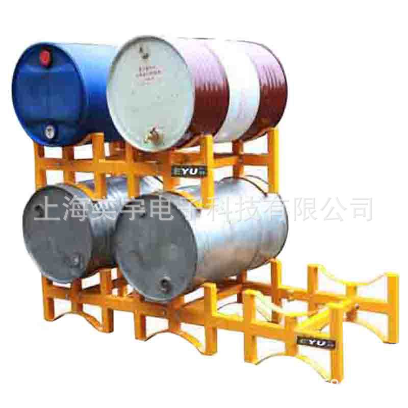 TY-150A三油桶分装车铁桶支架车油桶货架存放架子多层拆装展示架