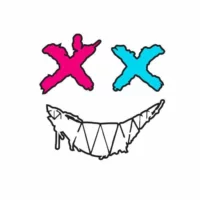 XX Eyes Devil Smiley Автомобильная наклейка Электрический мотоциклетный шлем Автомобильное заднее окно Персонализированная светоотражающая декоративная автомобильная наклейка