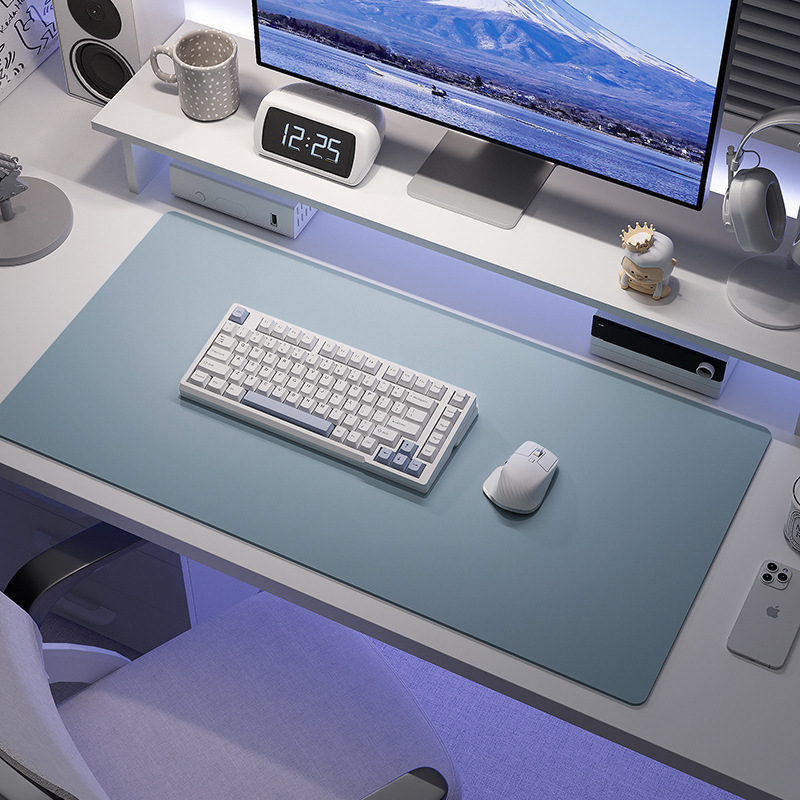 マウスパッド超巨大防水汚れ防止puレザーテーブルパッドオフィスデスクトップノートブックキーボードパソコンデスクマット高级感|undefined