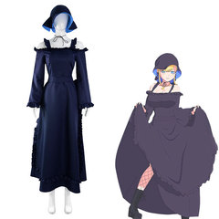 Anime Master Death and Black Maid cosplay costume Alice cos maid outfit black long dress