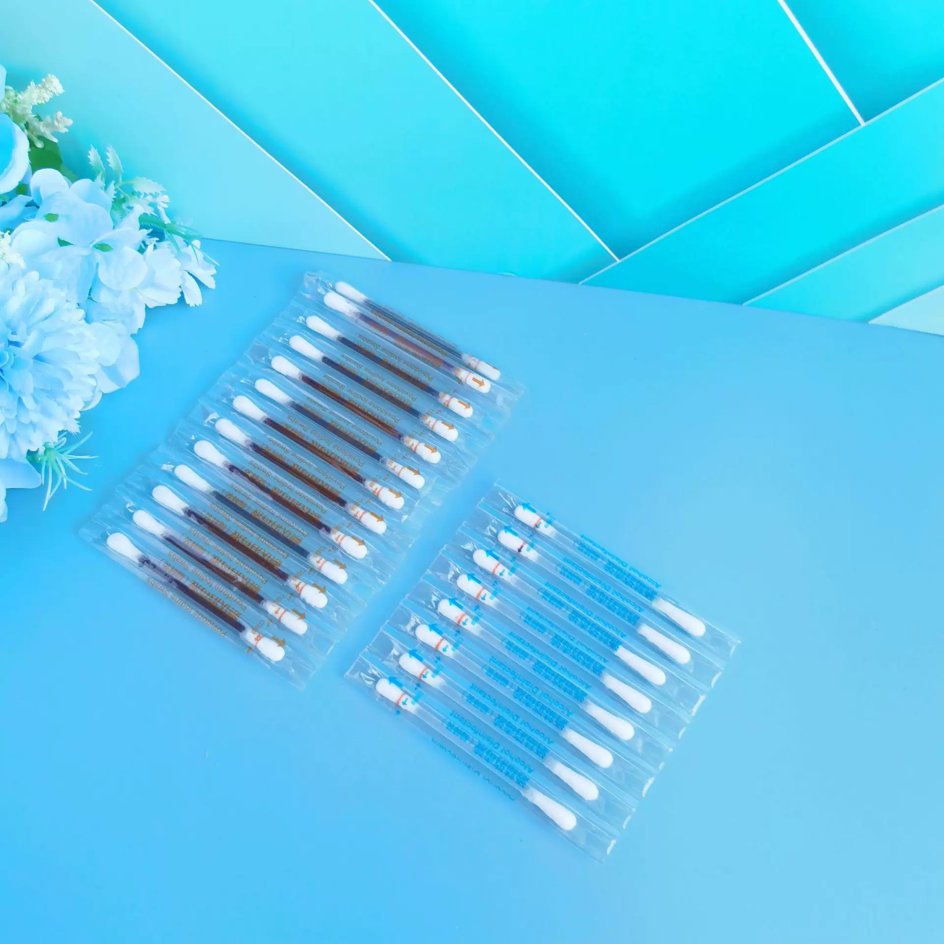 一次性碘伏棒折断式碘伏棉签 居家户外消毒处理 急救配件酒精棉签