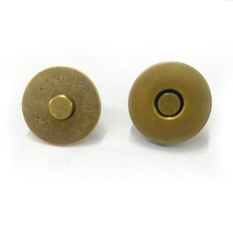 バッグ金具 18mm 磁気マグネットバックル 10mm 磁気ボタン 片面両面スタッズボタン 麦わら帽子 強力磁気ボタン