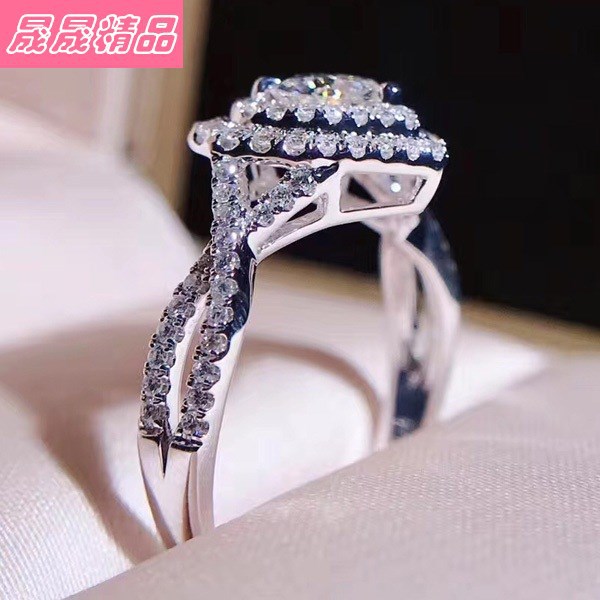 Heart bride Rings diamond Women jewelry...