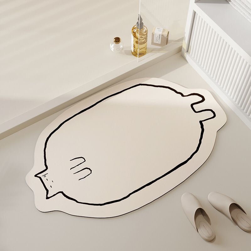 Alien cat diatom mud bathroom absorbent non-slip mat shower water barrier anti-slip easy-to-care mat wholesale Alien cat diatom mud bathroom absorbent non-slip mat shower water barrier anti-slip easy-to-care mat wholesale