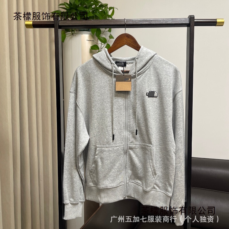 Cross-Border Factory Direct Sales of the Trendy Brand North Face's Classic Unisex Hooded Long-Sleeve Casual Zip-Up Sweatshirt