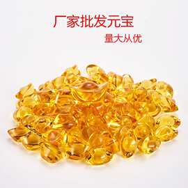现货批发黄水晶摆件金元宝水晶元宝 摆件开业礼品家居装饰品
