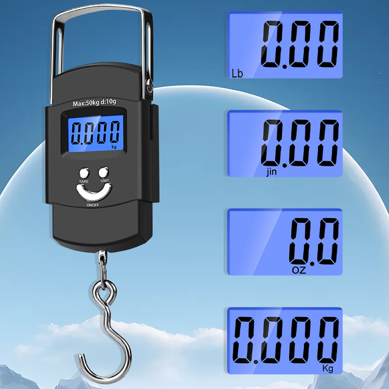 Portable Electronic Hand-held Hanging Fishing Luggage Express Delivery Foreign Trade Wholesale Portable Spring Scale,_voghion.com