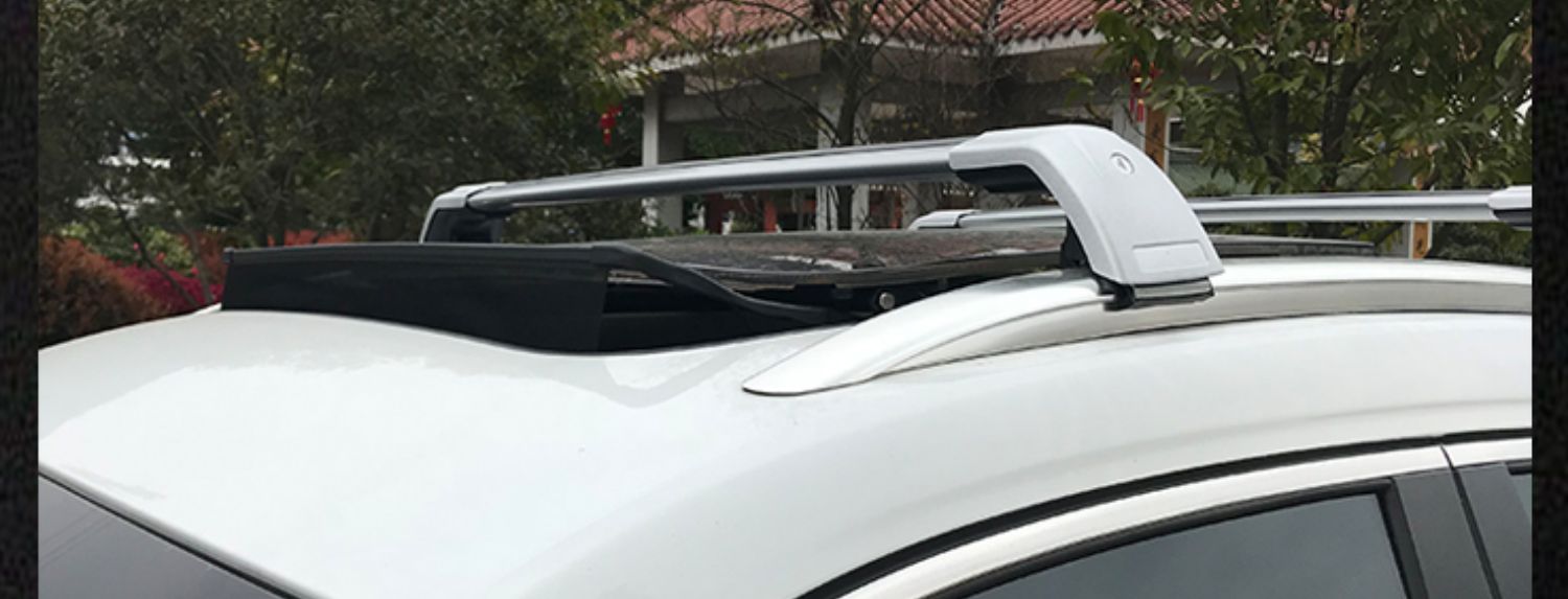 Universal car roof load-bearing crossbar, aluminum alloy lockable crossbar, modified travel rack crossbar bracket