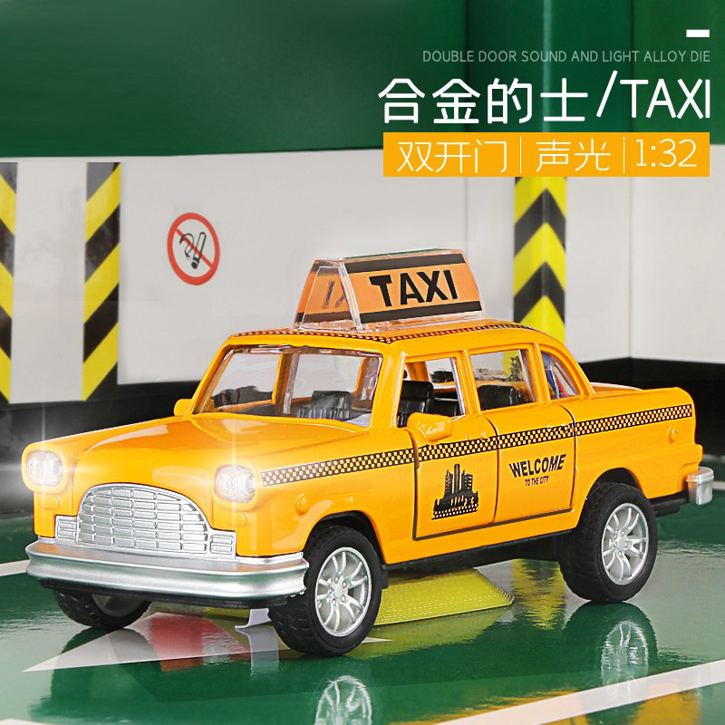 Warrior alloy model car Taxi Taxi classic Ford Thunderbird car model children's toy car gift Warrior alloy model car Taxi Taxi classic Ford Thunderbird car model children's toy car gift