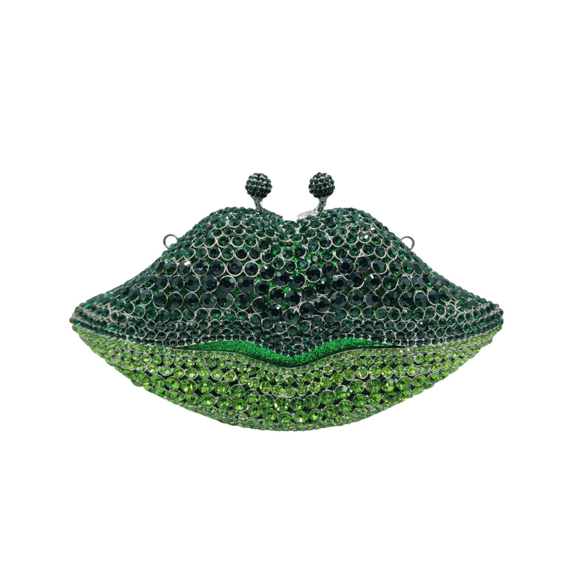 Transfronterizos labios con diamantes bolsas de cena damas vestido de fiesta bolsas de mano de diamantes bolsas de metal Clutch bag