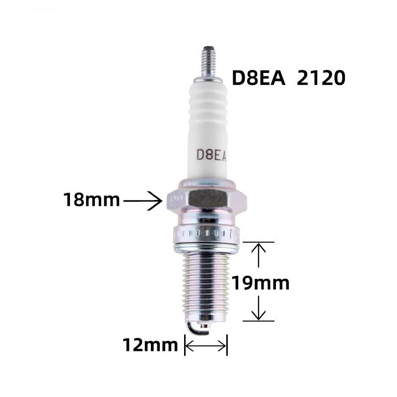 Ngk Motorcycle Spark Plug D8Ea【2120】Is Suitable for Honda Cg1250, Zongshen, Jialing, Lifan, and Loncin 200