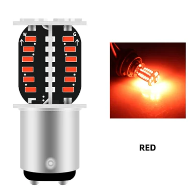 Factory Direct Sales Jdm Modified Motorcycle Cross-Top 64-Light Rotating Light Effect Brake Warning Light Driving Light (Motorcycle headlights, headlights) - cross-top-64-lights-flash-red-rotate