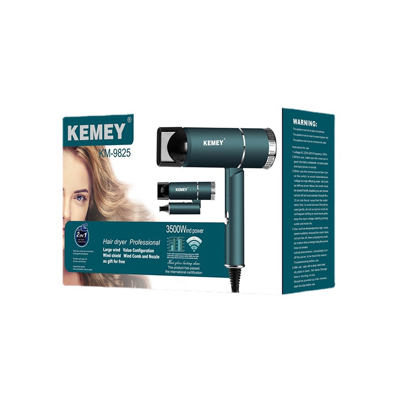 Kemei hair dryer km-9825 Foldable Fashion simple T-shaped body high-power hair salon household hair dryer