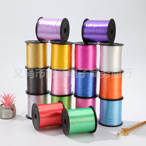 Source Factory 250 Yards Solid Color Flat Balloon Ribbon Decoration Amazon Ribbon Ties Christmas Accessories Banner