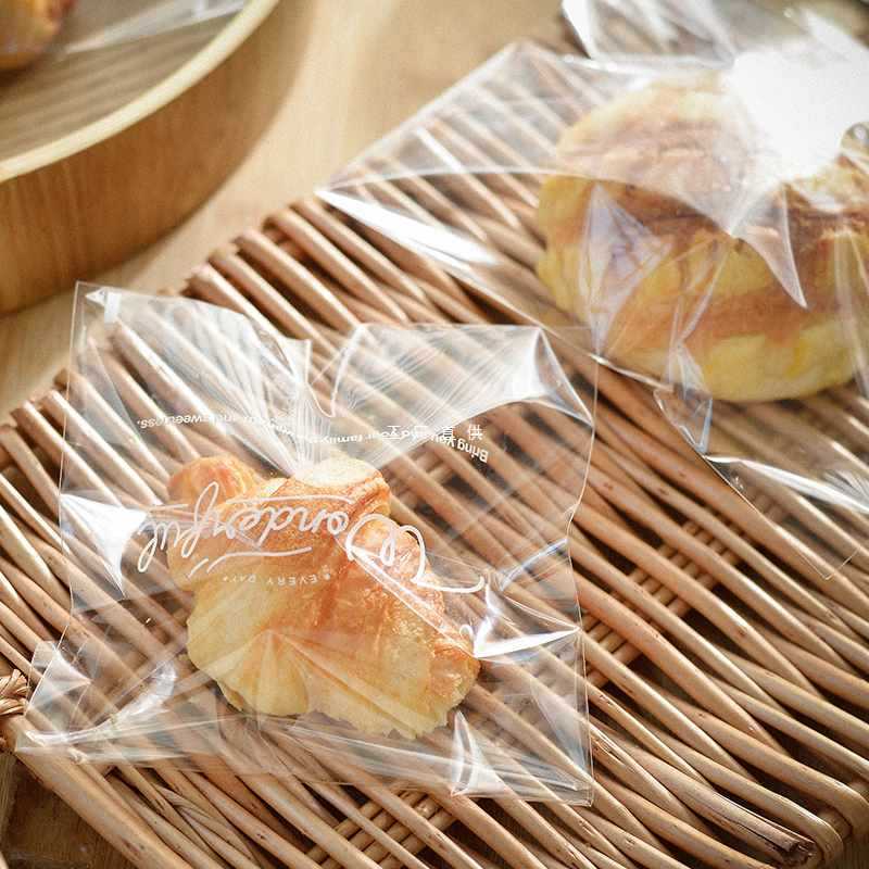 透明包装袋欧包吐司泡芙甜甜圈自封包装袋可颂牛角包餐包自粘袋子