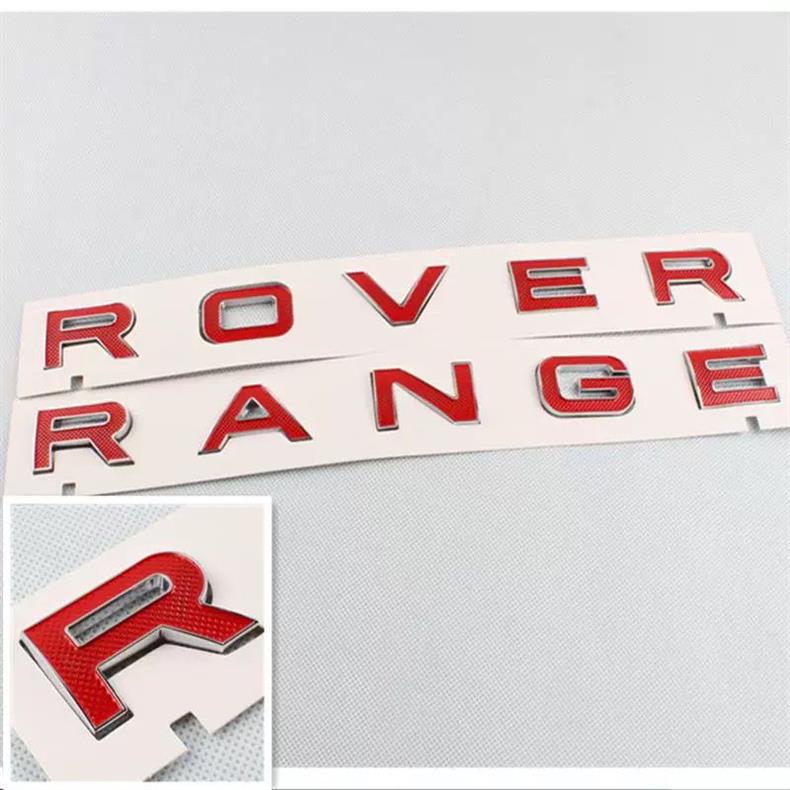 Land Rover car emblem, letters RANGE ROVER, Aurora, Velar, Range Rover Sport, English front and rear emblems, modification