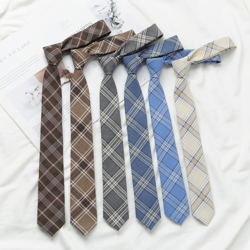 Japansk stil herrslips brun retro college accessoar_voghion.com
