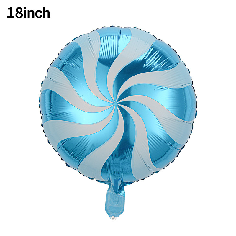 18 pulgadas dulces molino de viento globo de película de aluminio fiestas de cumpleaños de niños molino de viento diseño de globo al por mayor