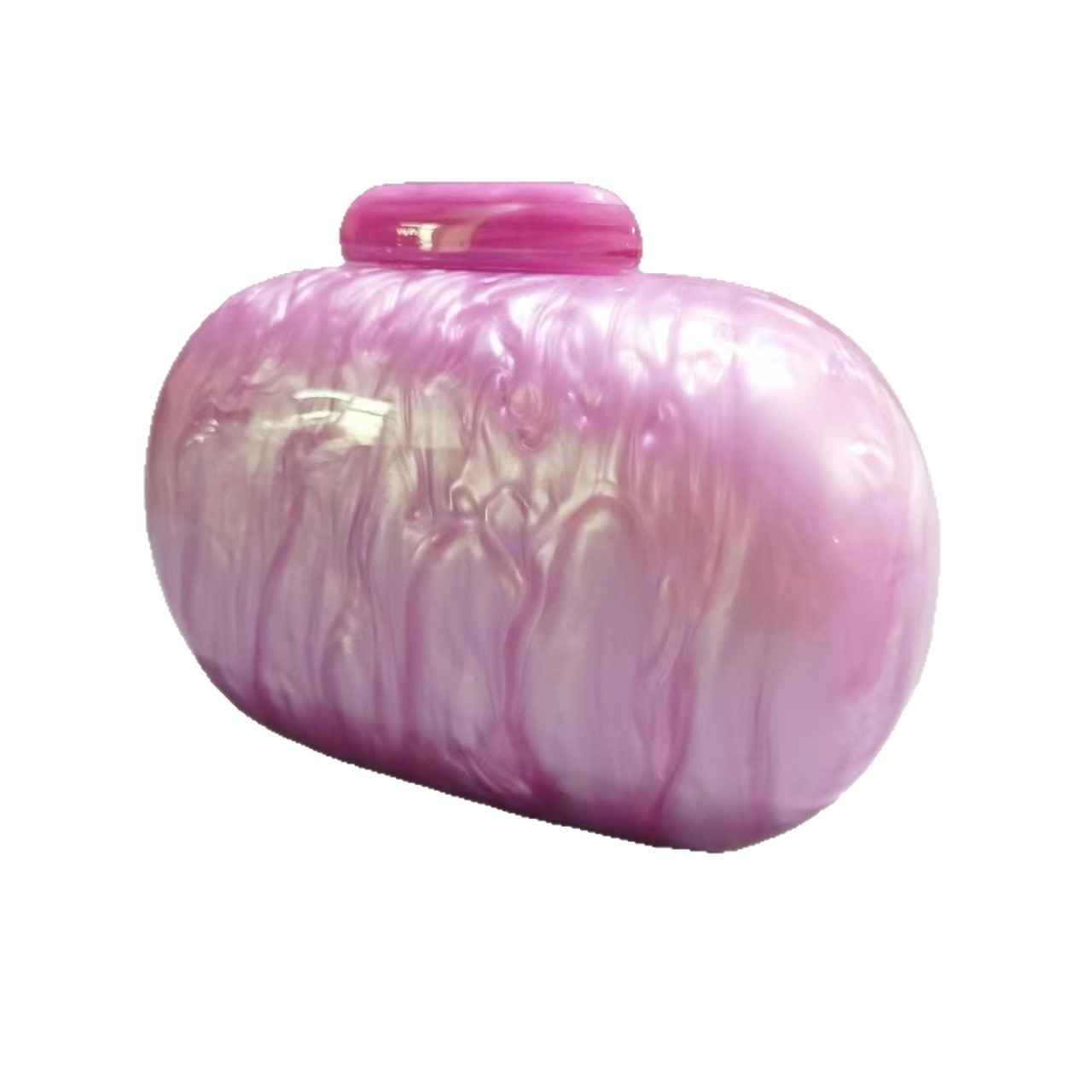 Comercio exterior transfronterizo damas nuevo estilo europeo y americano elíptico acrílico moda bolsa de cena nicho fiesta ropa de noche bolsa