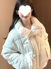 韩系设计波点棉服毛领冬季甜美新款加厚宽松棉袄外套面包短款棉服