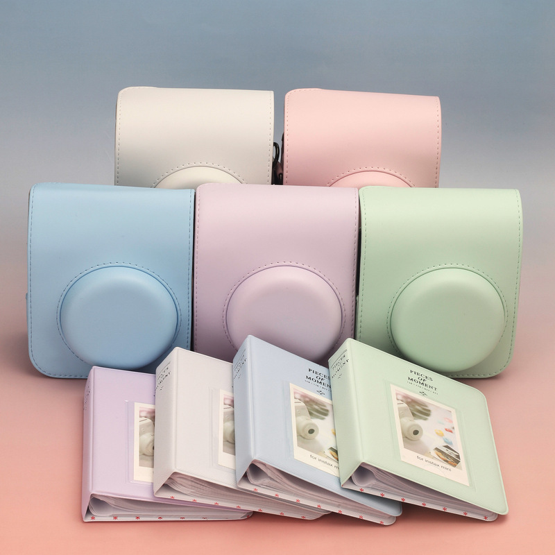 Suitable for Polaroid Mini12 Special Camera Protective Case + 64-Photo Album Pure Color Mini Dessert Time Photo Album Suitable for Polaroid Mini12 Special Camera Protective Case + 64-Photo Album Pure Color Mini Dessert Time Photo Album