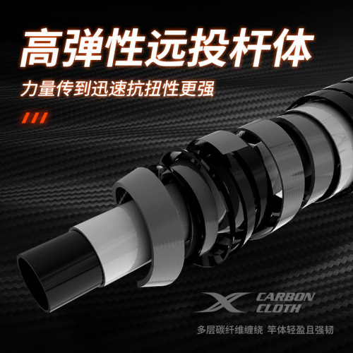 Weihe retractable fishing rod long-distance sea rod road sub-rod carbon fishing rod 1.8m-3.3m fishing rod one piece drop shipping