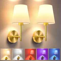 クロスボーダー Amazon 配線不要の充電式ウォールランプ取り外し可能な RGB 電球調光可能なリビングルームベッドルームベッドサイドウォールランプ