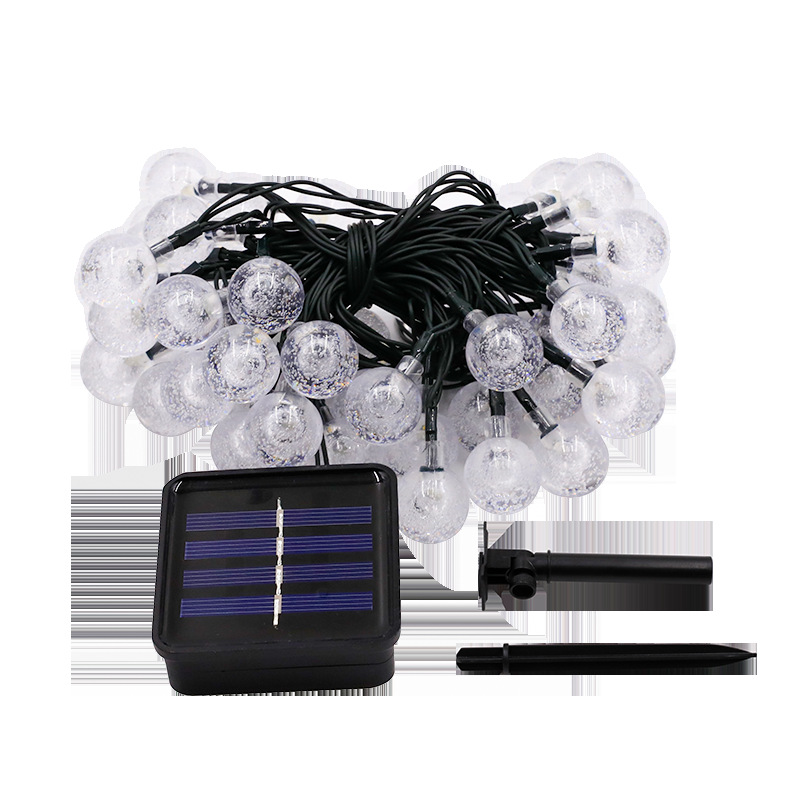 Fabricante LED burbuja solar lámpara de bola de cristal transfronteriza lámpara de bola de cristal lámpara de jardín exterior decoración de lámpara de color bola