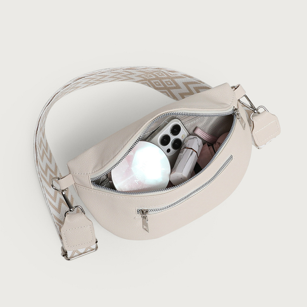Transfronterizos para bolsos de cuero suave bolsos de silla de montar bolsos de mujer 2025 nueva moda bolsos de pecho casuales bolsos de hombro